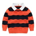 thumbnail image 1 of Huowey Toddler Boys Girls Warm Lapel Shirt Knitted Sweater Long Sleeve Tops Knitwear Cardigan Coat, 1 of 7
