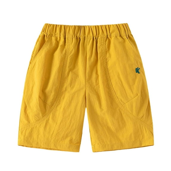 Huowey Toddler Boys' Loose Fit Casual Shorts Breathable 5 Point Play Pants for Everyday Outdoor Activities