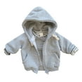 thumbnail image 1 of Huowey Toddler Children Clothes Baby Autumn Clothes Baby Boys Girls Hoodie Cardigan Jacket Zipper Shirt Boho Dailywear, 70/73, 1 of 6