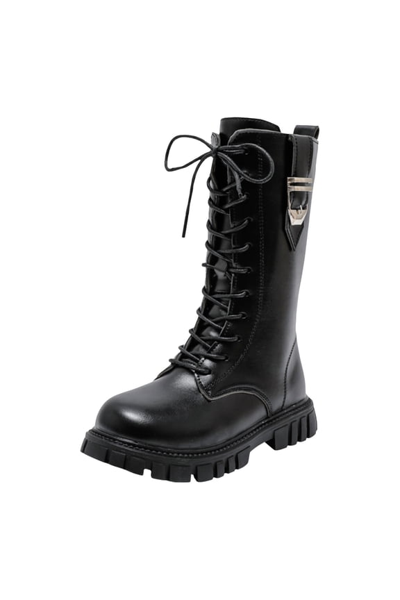 Toddler Children Shoes Are Comfortable And Soft Flat Boots Fashionable Lace Up Princess Boots Boho Footwear, 10.5-11 Years