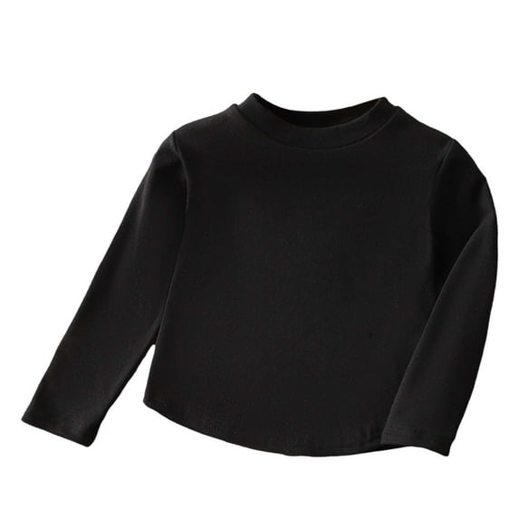 Huowey Toddler Children Undershirt New Boys Handsome Crew Neck Shirt Long Sleeve T Shirt Leisure Dailywear, 6-7 Years