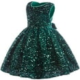thumbnail image 1 of Huowey Toddler Girls Sleeveless Solid Princess Dress Dance Party Dresses Clothes, 1 of 3