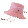 thumbnail image 1 of Huowey Toddler Girls Sun Hats Adjustable Fisherman Cap For Boys Girls Outdoor Summer Casual Wear Lightweight Breathable Bucket Hats,Pink,One Size, 1 of 4