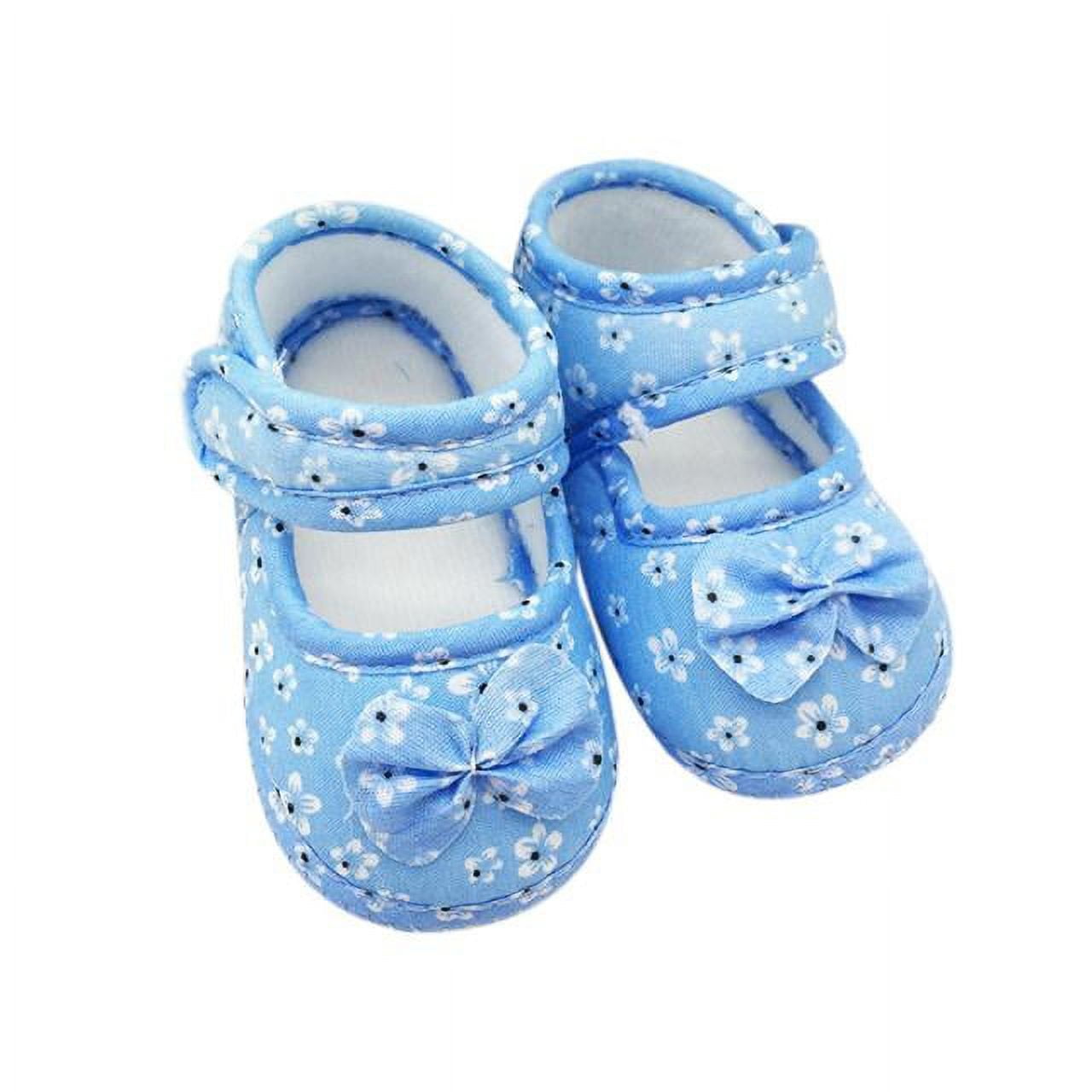 Toddler Kids Baby Bowknot Printing Cloth Shoes SB-12 Boho Footwear, 12