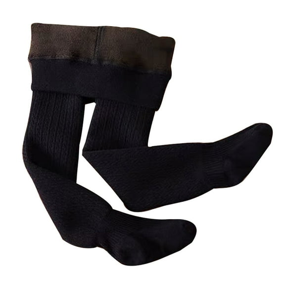 Huowey Toddler Kids Baby Girls Cotton Lined Solid Warm Leggings Pantihose Stretchy Basic Full Length Pants Pantyhose for Winter
