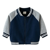 Huowey Toddler Kids Jacket Baby Boys Autumn Winter Long Sleeve Zip Up Boys Coat Clothes Outwear Leisure Dailywear, 12-18 Months