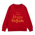 thumbnail image 1 of Huowey Toddler Printed Child Sweatshirt Children Long Sleeve Crew Neck Tops Autumn Casual Loose Pullover Comfort Dailywear, 5-6 Years, 1 of 3