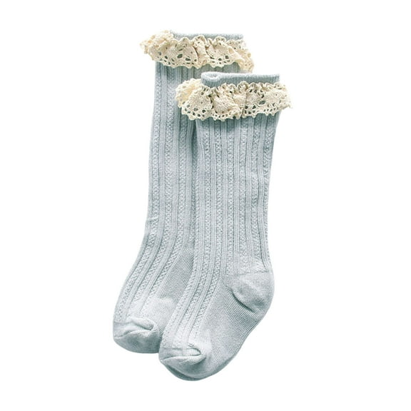 Huowey Kids Socks For Boys And Girls Breathable Summer Athletic Crew Socks For Toddlers 1 5 Years Soft Stretchy Lace Trim Outdoor Sports Socks