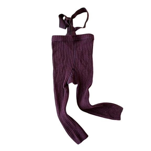 Huowey Toddler Socks Suspender Pantyhose Baby High Waist Leggings Tights Socks,Purple,5-8 Years