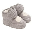 thumbnail image 1 of Huowey Toddler Warm Shoes Soft Booties Comfortable Boots Toddler Warming Home Shoes Snow Boots For Baby Girls Boys Leisure Footwear, 12, 1 of 6