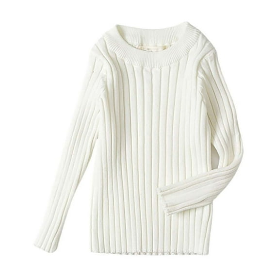 Huowey Unisex Baby Kids Sweater Knit Pullover Classic Crewneck Solid Color Coats Long Sleeve Soft Cozy For Toddler Winter Based Tops Outwear