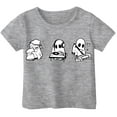 thumbnail image 1 of Huowey Unisex Girls Boys Shirt Halloween Cute Ghost Graphic Themed Party Printed Tee Top Short Sleeve Crewneck Casual Summer T Shirt Playwear,12-13Y, 1 of 3