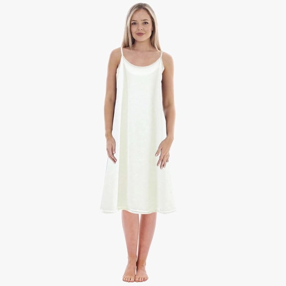 Huowey Women'S Nightdress Stain Skill V-Neck Sleeveless Spaghetti Strap Dressing Gown Solid Color Short Sleepwear Night Dress Short Negligees Chemise,White,XXL