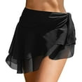 thumbnail image 1 of Huowey Women Swimwear Beach Bikini Skirt 2 Wear Summer Chiffon Ruffled Skirt Pool Bathing Suit Honeymoon Cruise Trendy Wear, 1 of 5