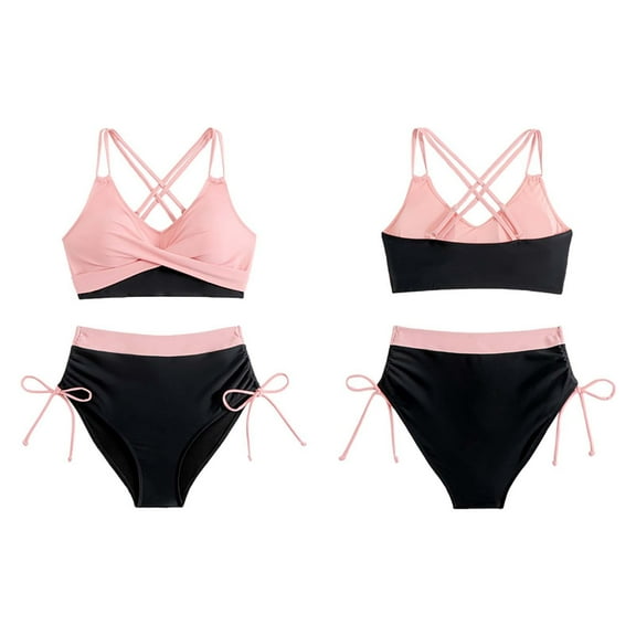 Huowey Women Swimwear Ladies Beach Leisure Swimsuit Set Fashionable And Slim Swimsuit Set Brazilian Beachwear Honeymoon Cruise Trendy Wear