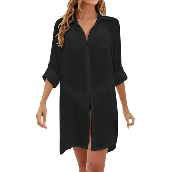 Huowey Women Swimwear Spring/Summer Knit Bikini Cover Up With Sun Bohemian Bathing Suit Honeymoon Cruise Trendy Wear