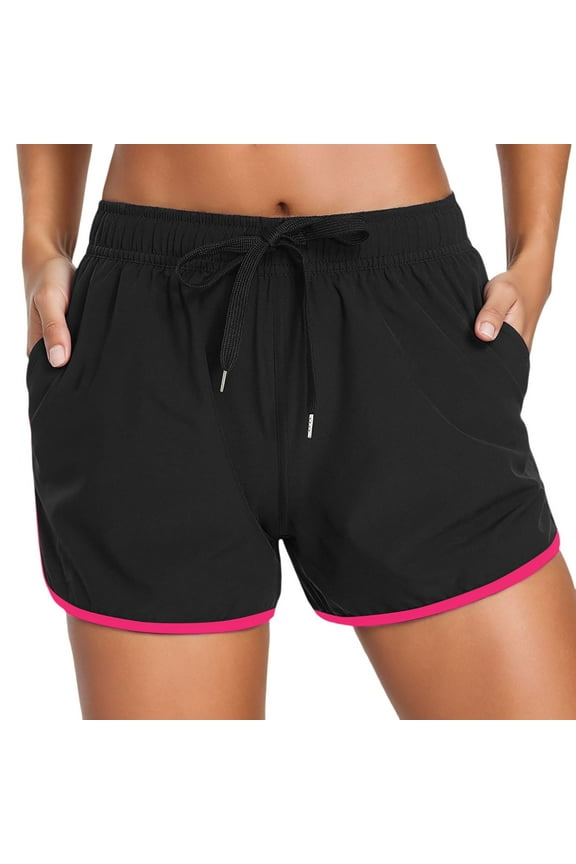 Women Swimwear Swim Shorts With Pockets High Waisted Board SwimBathing Suit Shorts Bottom Boy Shorts Swim Bottom Wide Pool Bathing Suit Honeymoon Cruise Trendy Wear