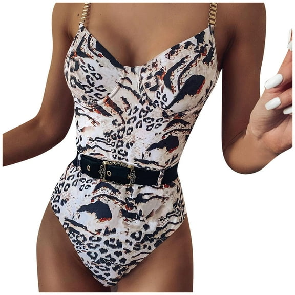 Huowey Women Tie Knot Swimsuits Ruched Swimwear Halter Bathing Suit Vacation Beachwear Honeymoon Cruise Trendy Wear