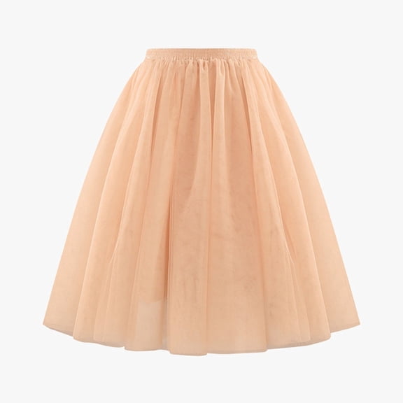 Huowey Women Tutu Mini Skirt Elastic Waist Pleated Mesh Solid Color Ruffles Tiered Soft Drape Short A Line Elegant Ruched Layered Flowy Short Skirts,Silver,S