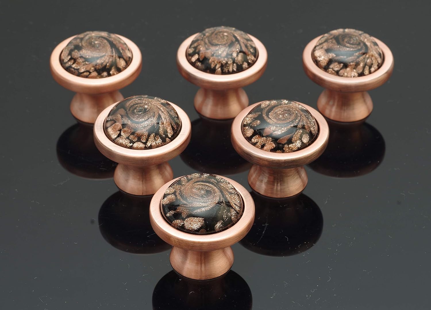 Huoxiuart 128K3710 Handmade Craft Glass Knobs For Home Decor