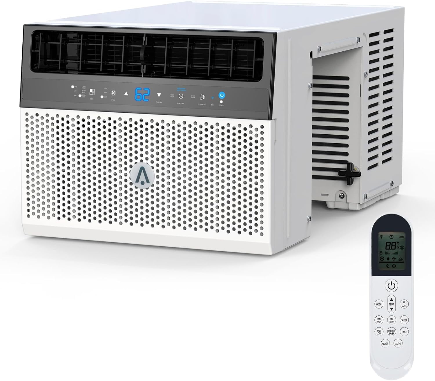 Hupicker 8000 BTU Window Air Conditioner,ac window unit with Washable Filter,Remote Control,Quiet Operation,Fan,Cools Up to 370 Square Feet,110V/60Hz