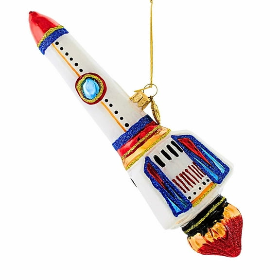 Huras Family 7.50In Rocket To The North Star, Glass, Space Planet Hf471