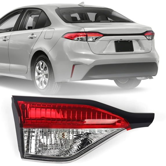 Huray Inner Tail Light CM31 Assembly for Toyota Corolla 2020-2022 Tail Lamp Replacement 8159112220 Driver Side (Left)