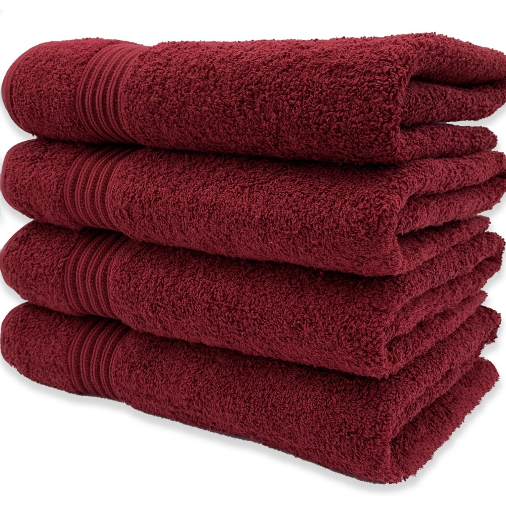 Melissa Linen 4 Pack Fingertip Towels, Super Absorbent, Ultra Durable