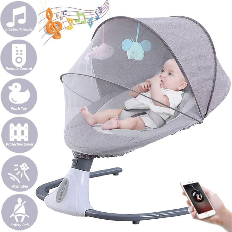 Electric Baby Rocker Newborn Swing Seat Hurber Electric Baby Swing