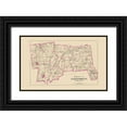 thumbnail image 1 of Hurd 32x21 Black Ornate Wood Framed with Double Matting Museum Art Print Titled - Hartford  South Connecticut - Hurd 1893, 1 of 4