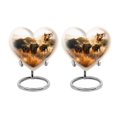 thumbnail image 1 of Hurd Of Elephannts In Grass Field Ashes Urns Human Remains - Funeral Urns For Human Ashes Adult - Urn For Human Ashes Adult Men - Heart Shaped Urns For Ashes Small (Size -3inch,2PC), 1 of 5