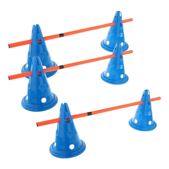 Hurdle Cones Course Obedience Jump Hoop Pole Equipment with Poles Speed Training