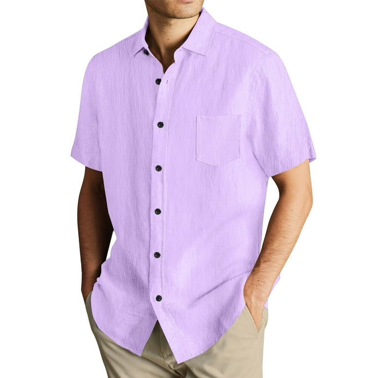 cotton lilac color dress shirt