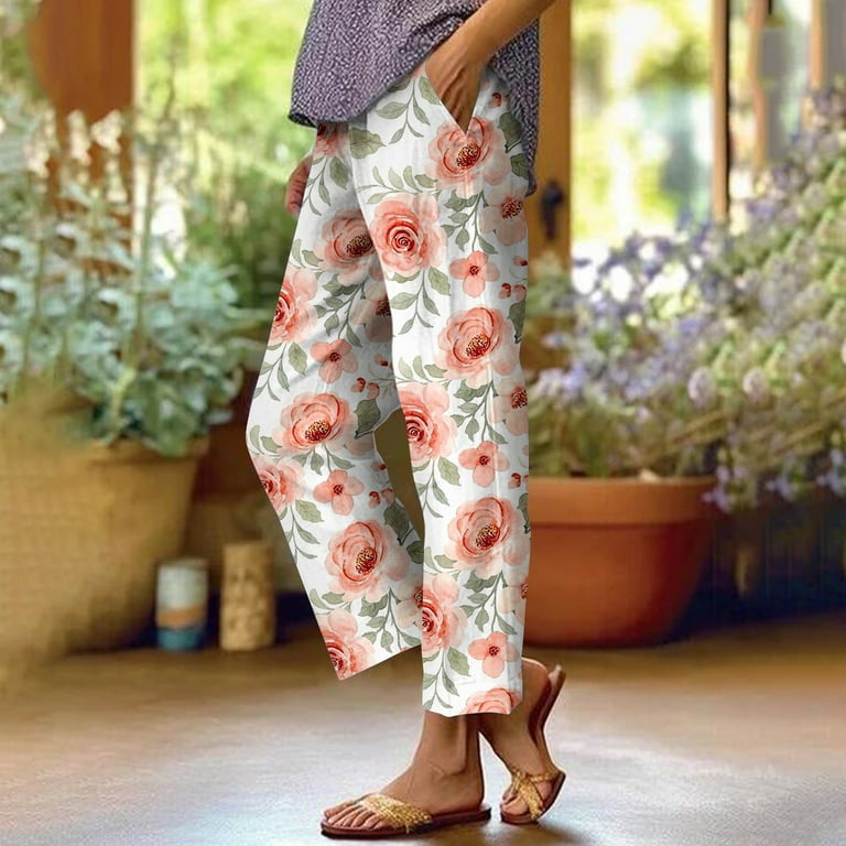 Plus size floral capris store