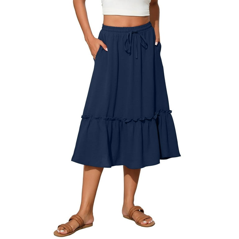 Cheerful Summer Tiered Skirt Midi Dress Cheerful Summer Tiered Skirt Midi Dress