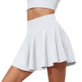 thumbnail image 1 of Huresd Tennis Skirts for Women with Shorts High Waisted Athletic Shorts Tummy Control Golf Skorts for Women with Pockets White L, 1 of 6