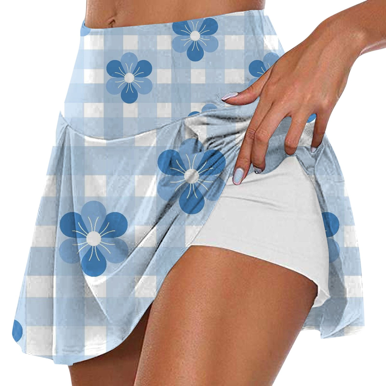 Light blue skirt yoga sale