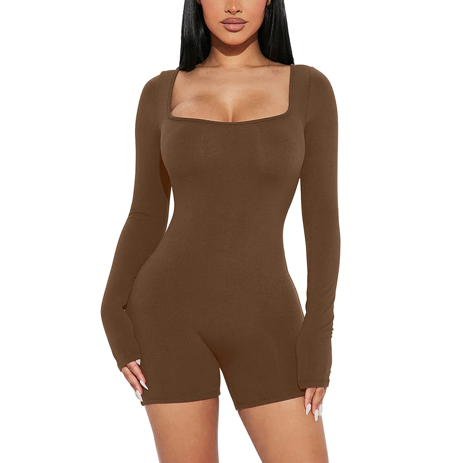 Huresd Women Workout Seamless Jumpsuit Yoga Sexy One Piece Rompers