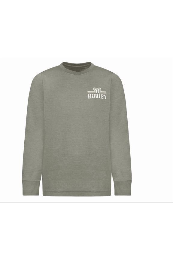 Big Boys Ridgeline Long Sleeve T-shirt - Army Heather