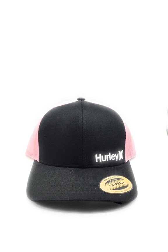 Black & Pink Snapback Corp Staple Trucker Hat Cap Mesh Adjustable Unisex