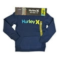 thumbnail image 1 of Hurley Boy's 2-Piece Fleece Lined Hoodie & Cotton Blend Tee Set (Blue/Grey, 10/12), 1 of 2