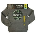 thumbnail image 1 of Hurley Boy's 2-Piece Fleece Lined Hoodie & Cotton Blend Tee Set (Heather Grey/Black, 14/16), 1 of 2