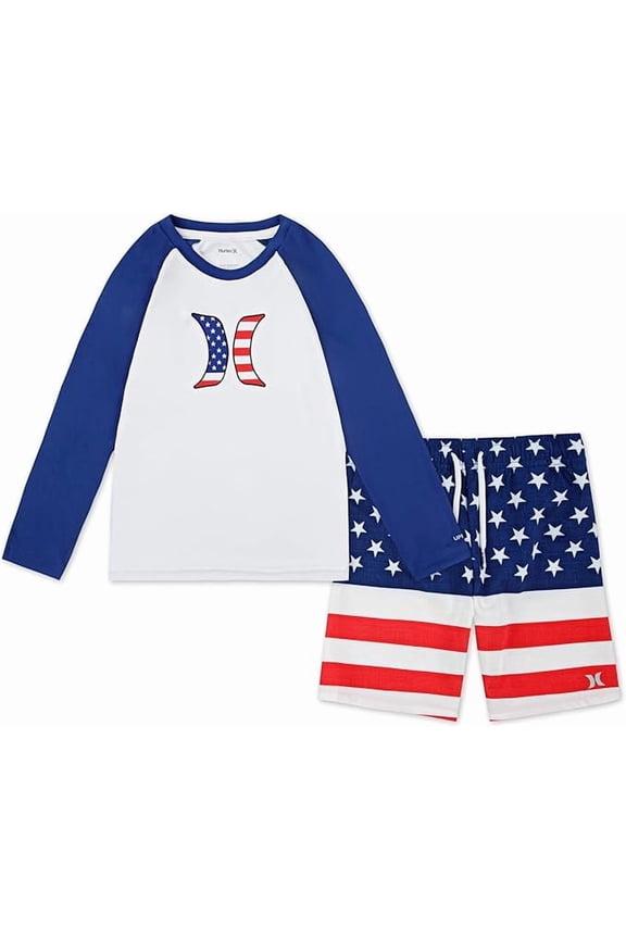 Boys' Baby and Toddler Boys' Swim Suit 2-piece Outfit Set Size 2T