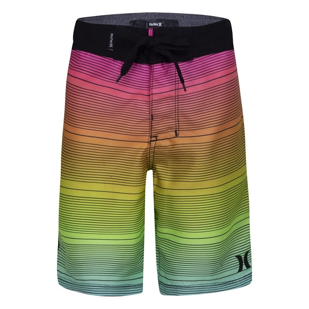 Short De Bain (board Shorts) Homme Hurley - Taille 34 - Imprimé Floral Multicolore - Occasion En Très Bon état