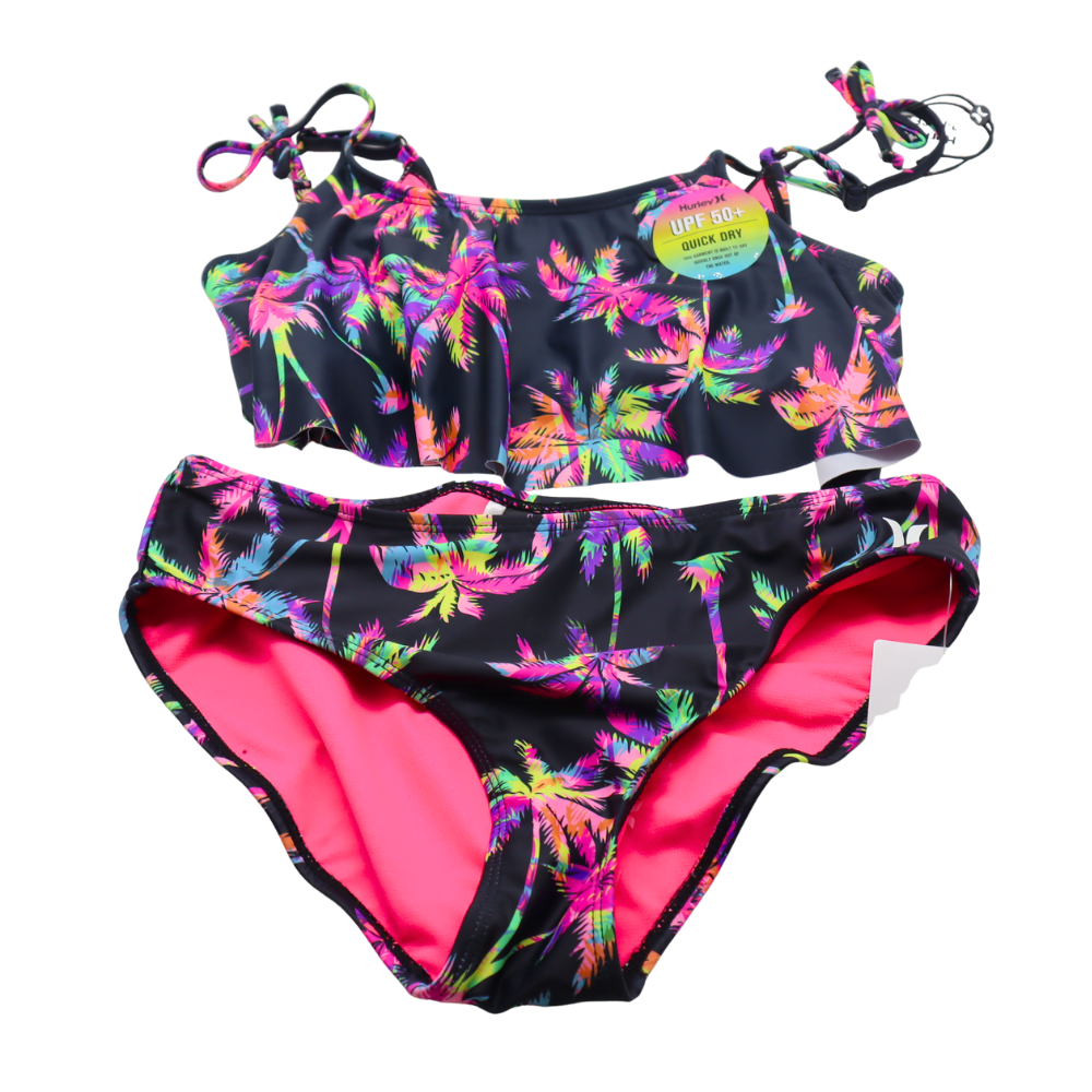 (取寄) ハーレー キッズ ガールズ フリル ビキニ (ビッグ キッド) Hurley Kids girls Flounce Bikini (Big Kid) Pale Ivory 取寄) ハーレー キッズ ガールズ フリル ビキニ (ビッグ キッド