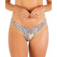 thumbnail image 1 of Hurley Junior's Printed Cheeky Swim Bottoms Swimsuit White Size X-Small, 1 of 3