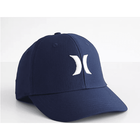 Hurley Kids' Classic Logo Baseball Hat-Discontinued, Midnight Navy, 8-20