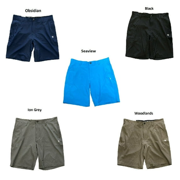 Hurley Men's All Day Hybrid Shorts (Black, 34)
