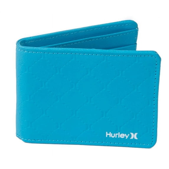 Hurley Men's Bi Fold Wallet Cyan