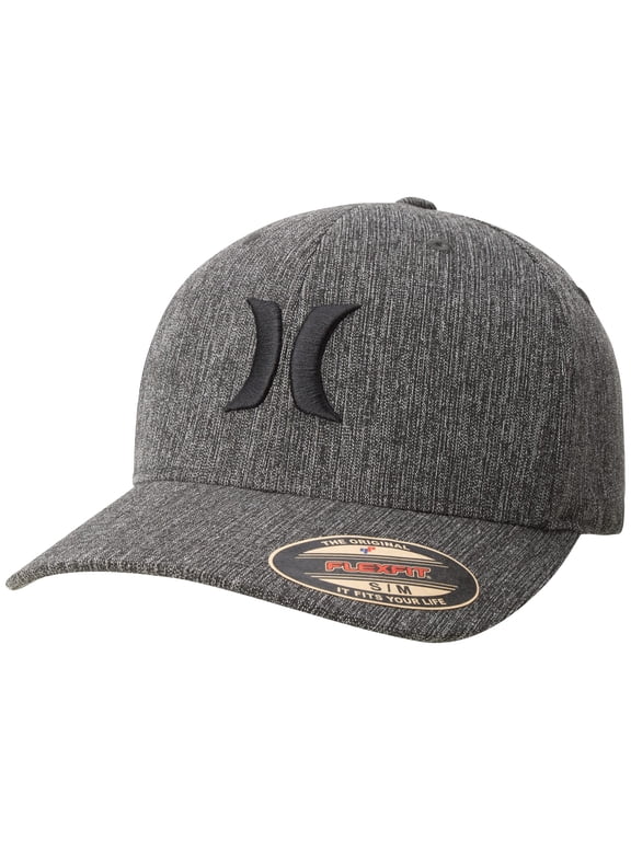 Men's Black Textures Baseball Cap, Size Large-X-Large, Anthracite